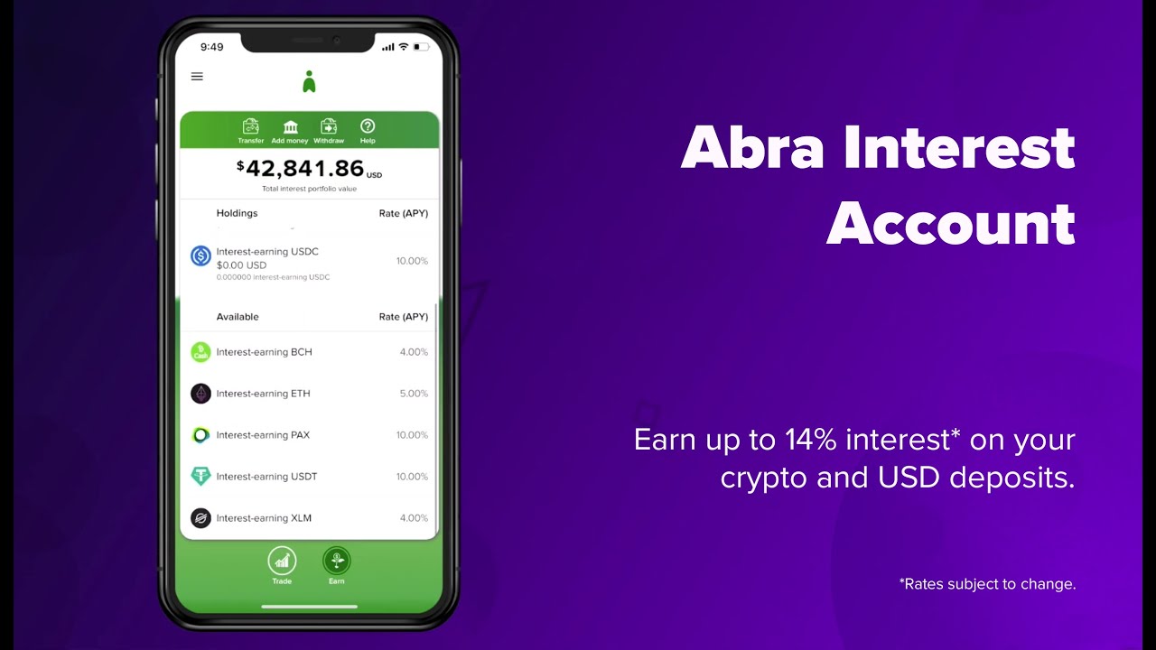 Abra Interest Account Review
